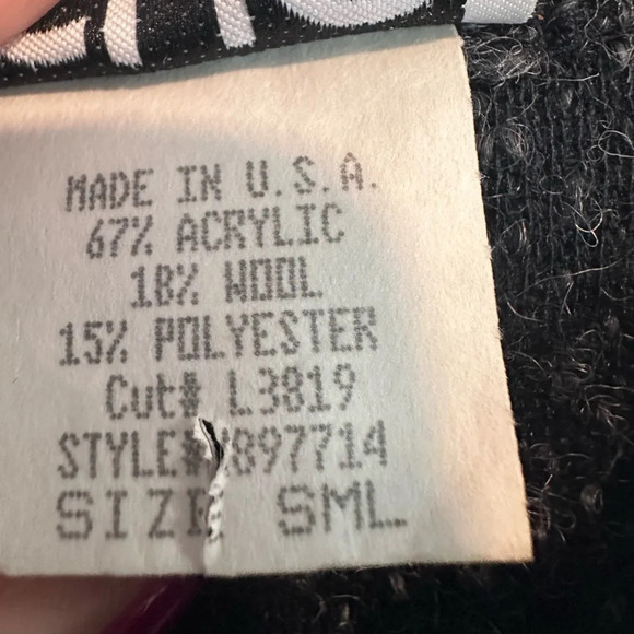 Clio Women’s Vintage Gray Wool Blend Sweater Small - Picture 6 of 7